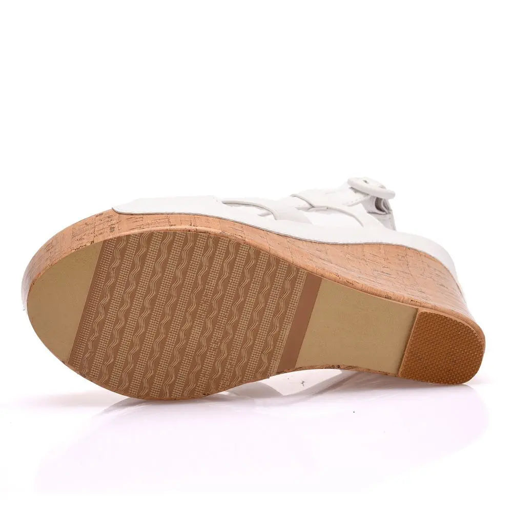 Sandali con plateau Summer Fashion Women Bohemia Style tacco alto bocca di pesce Peep Toe zeppe scarpe per le donne Sandalias De Mujer