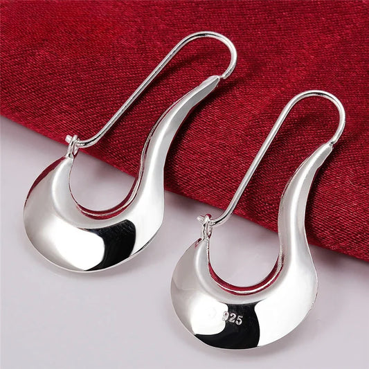 Orecchini pendenti in argento sterling 925 pregiati con ciondoli per gioielli da donna, moda, matrimonio, festa di fidanzamento, bel regalo