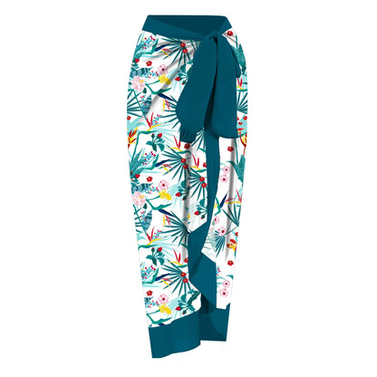 Nuovo Abito da Spiaggia Sexy con Stampa Retrò 2026, Copricostume Lungo, Gonna per Feste, Costume da Bagno, Abbigliamento da Spiaggia