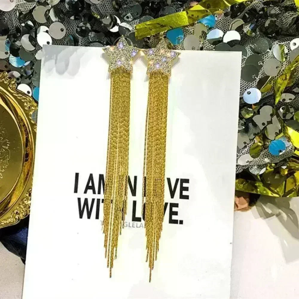 Nuova tendenza della moda Design unico Orecchini rettangolari eleganti e squisiti con zirconi per gioielli da donna Regali premium per feste di nozze