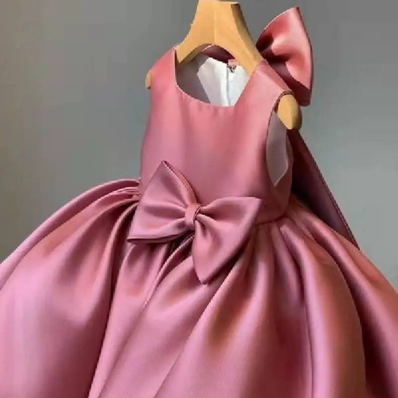 Fiore neonate matrimonio compleanno Bownot abiti abbigliamento bambino bambini principessa abito da ballo abito Costume abiti per 1-10 anni