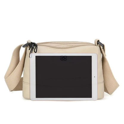 Nuova borsa a tracolla da donna in tessuto di nylon morbido Tasche multiple Borsa stile casual Borse a tracolla in tinta unita per ragazze