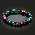 Bracciale energetico magnetico colorato per uomo Terapia sanitaria Slim Il corpo Braccialetti irregolari in pietra naturale Regali per un amico
