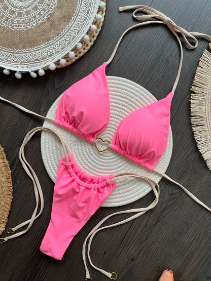 2026 Micro Bikinis Push Up Maillots de Bain Femme Maillots de Bain Sexy Ensemble Bikini Brésilien String Biquini Maillot de Bain Imprimé Vêtements de Plage d'Été