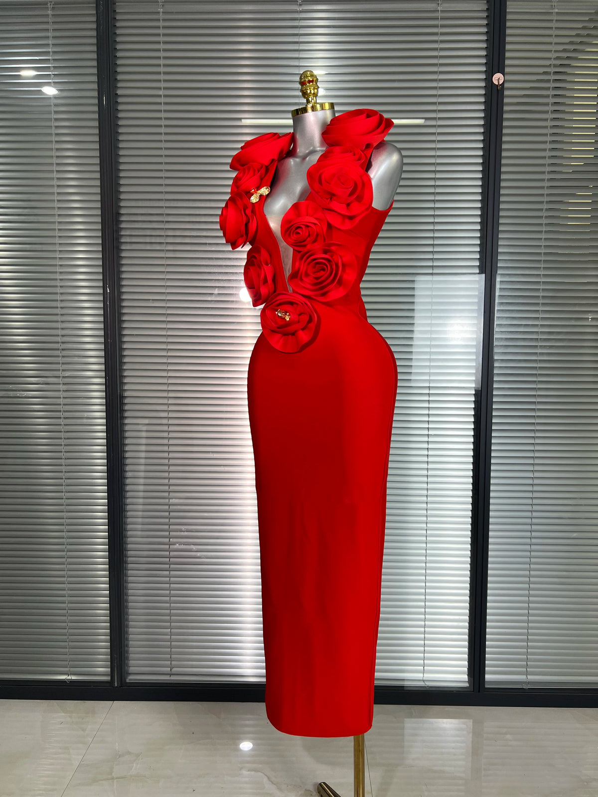 Nouvelles Femmes Été Sexy Rouge Noir Fleur Tank Longue Robe Bandage Moulante Robe De Soirée D'anniversaire De Célébrité