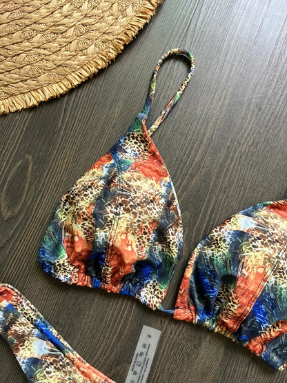 Micro Maillots de Bain Sexy Femmes String Bikini Ensembles Maillot de Bain Brésilien Imprimé Biquini Maillot de Bain Vêtements de Plage