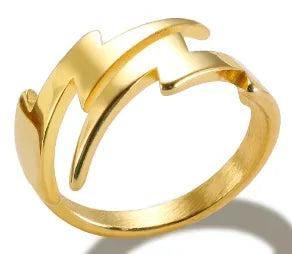Anello minimalista con cuore d'amore in acciaio inossidabile per donna Anelli con zirconi intarsiati Gioielli di moda romantici impermeabili color oro
