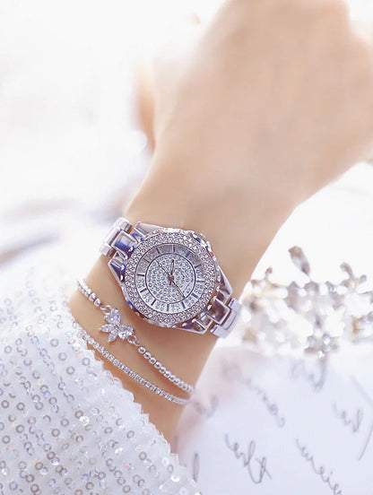 Orologi eleganti da donna con bracciale in oro 2025 Orologi da polso da donna di lusso delle migliori marche per orologio femminile Moda elegante in acciaio pieno