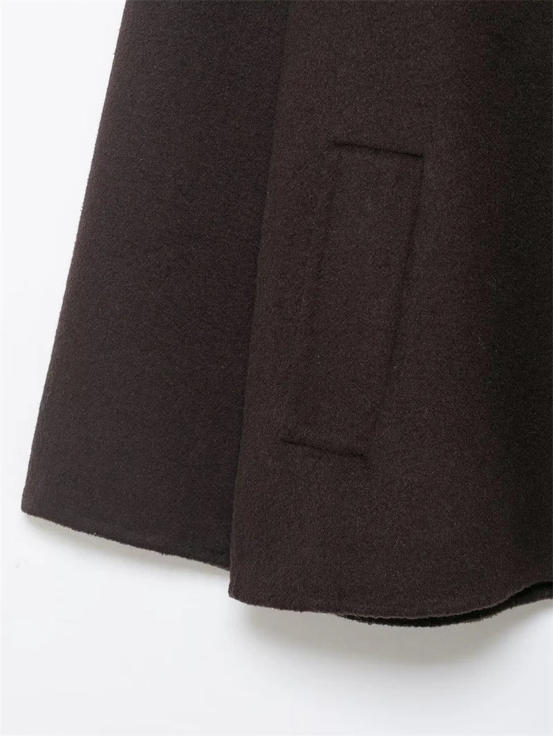 Cappotto da Donna 2026 Nuova Giacca Corta Invernale Autunnale alla Moda con Sciarpa Decorativa, Capispalla Elegante e Chic per Signora