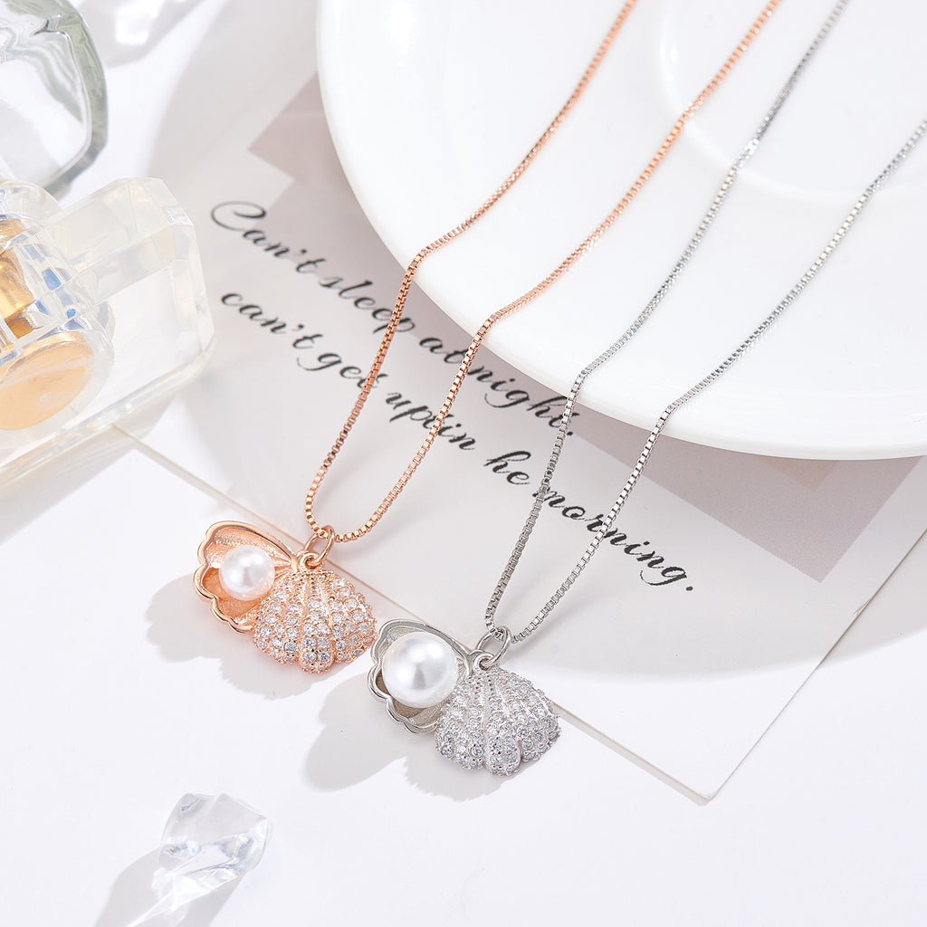 Popolare collana girocollo di perle in argento Sterling 925 per le donne gioielleria raffinata regalo di compleanno per feste di matrimonio