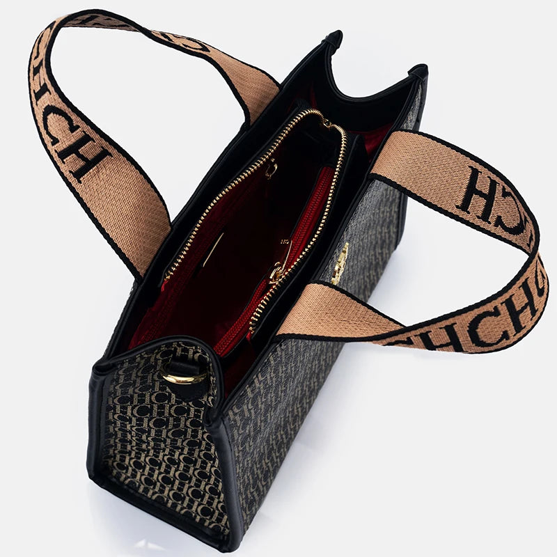 Borse da donna Logo in metallo Casual di grande capacità Designer di marca di lusso leggero 2026 Borsa da donna di nuova moda di alta qualità