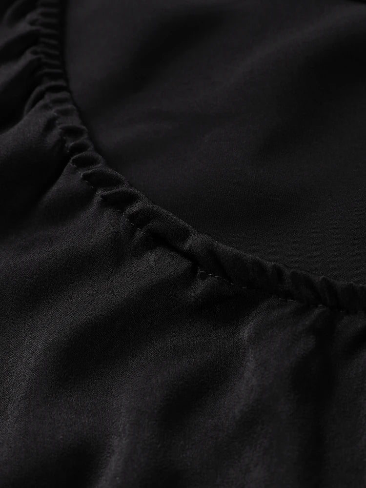 Sciarpa a nastro Halter Abito da donna Spalla inclinata Raso di seta Slim Fit Streamer Grandi abiti sexy senza schienale Abiti lunghi da donna Estate