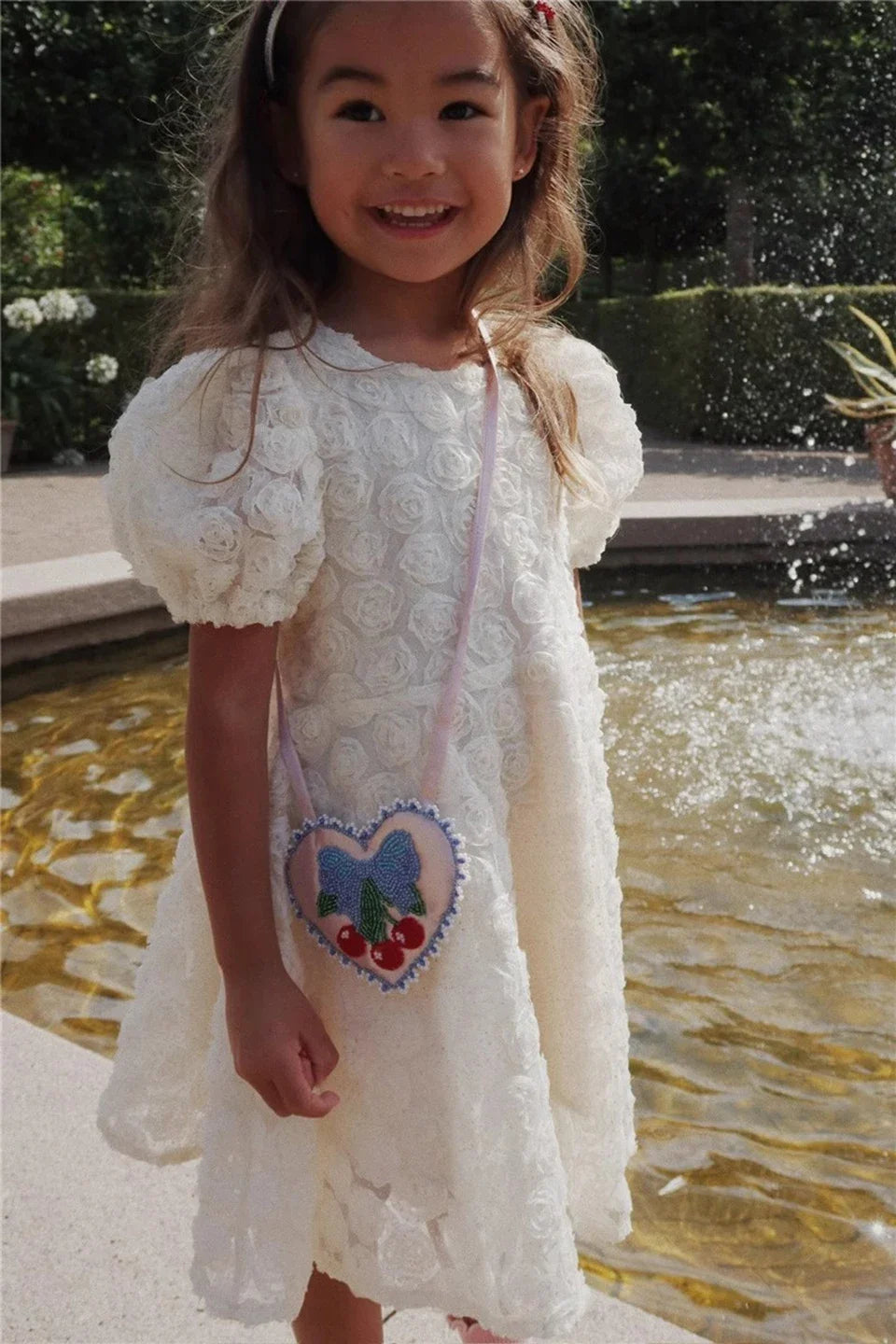 2025 KS Ragazze Graziosi Abiti da festa Estate Paillettes Fiocco Abito gonfio Neonate Rosa Abito Abito da principessa per bambini Abiti per bambini