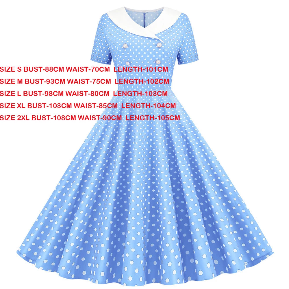 Plaid Vintage Office Lady Abiti estivi Donna 2026 Moda Retro 50s 60s 70s Swing Pinup Rockabilly Party Dress Robe Abiti