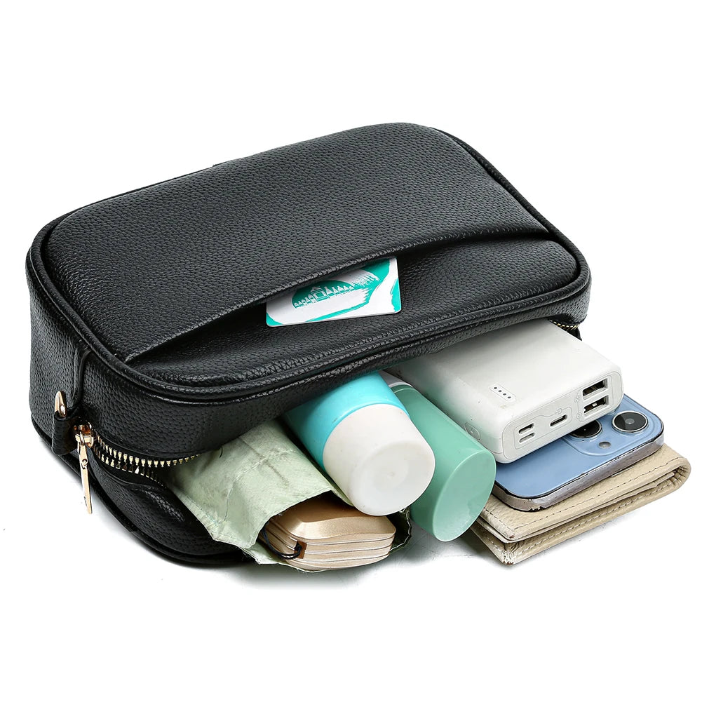 Borsa da donna di moda borse a tracolla in pelle di marca di lusso per borse a tracolla da donna 2024 borsa a mano di design Tote a tracolla in tinta unita