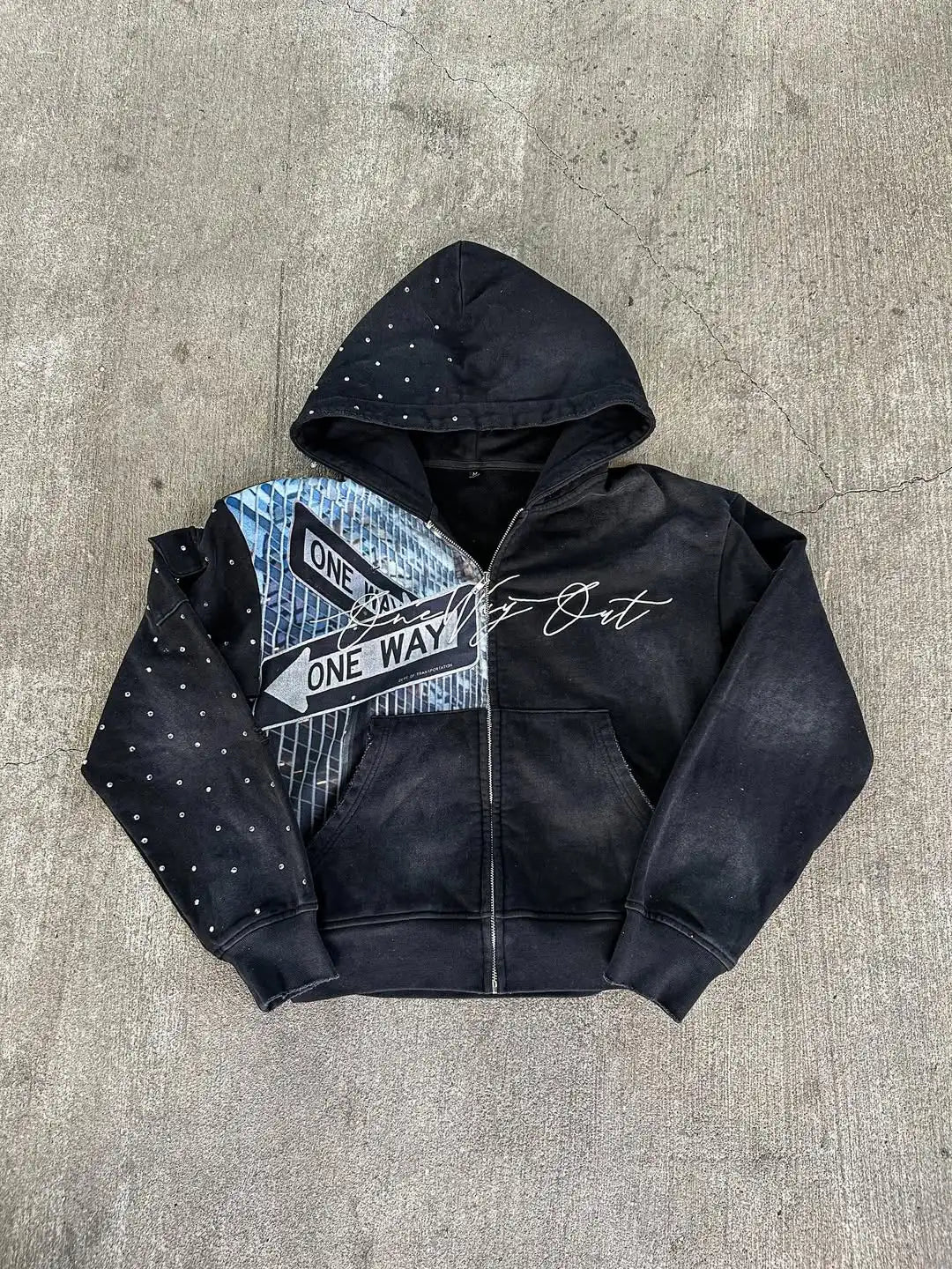 Felpe con cappuccio con zip con personalità lavata Y2K da coppia 2025 Autunno \ inverno Stile retrò versatile Sport Giacche casual Felpe gotiche