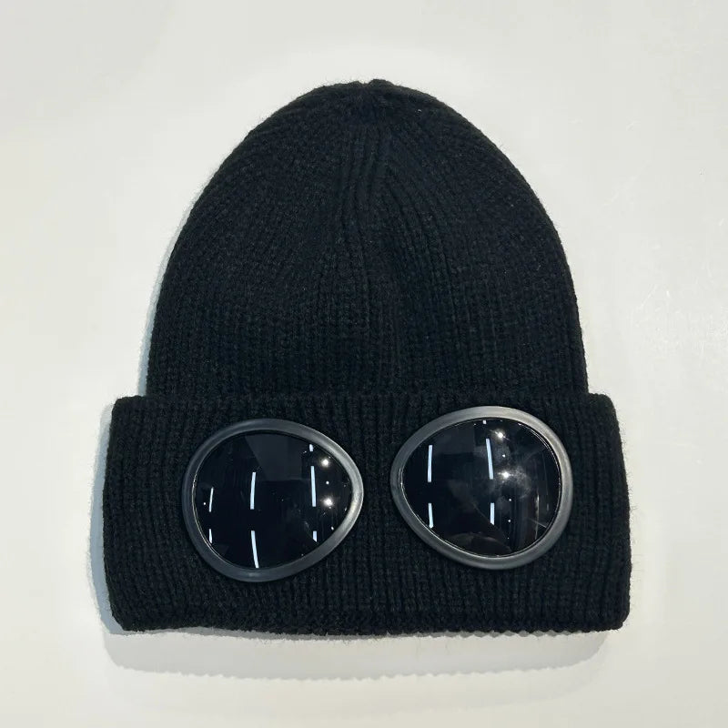 Berretto Invernale Unisex con Design per Occhiali, Protezione Antivento per le Orecchie, Cappello Caldo Lavorato a Maglia per Uomini e Donne, Sport all'Aperto