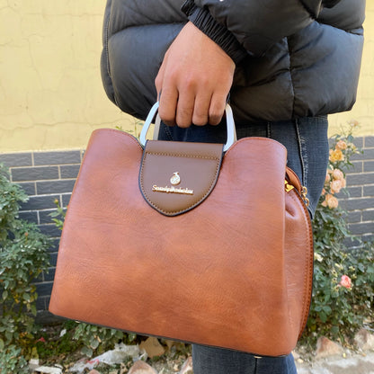 Borse di lusso in morbida pelle Borse da donna Designer 3 strati Borsa a tracolla con tracolla Sac Borsa da donna per lo shopping di grande capacità