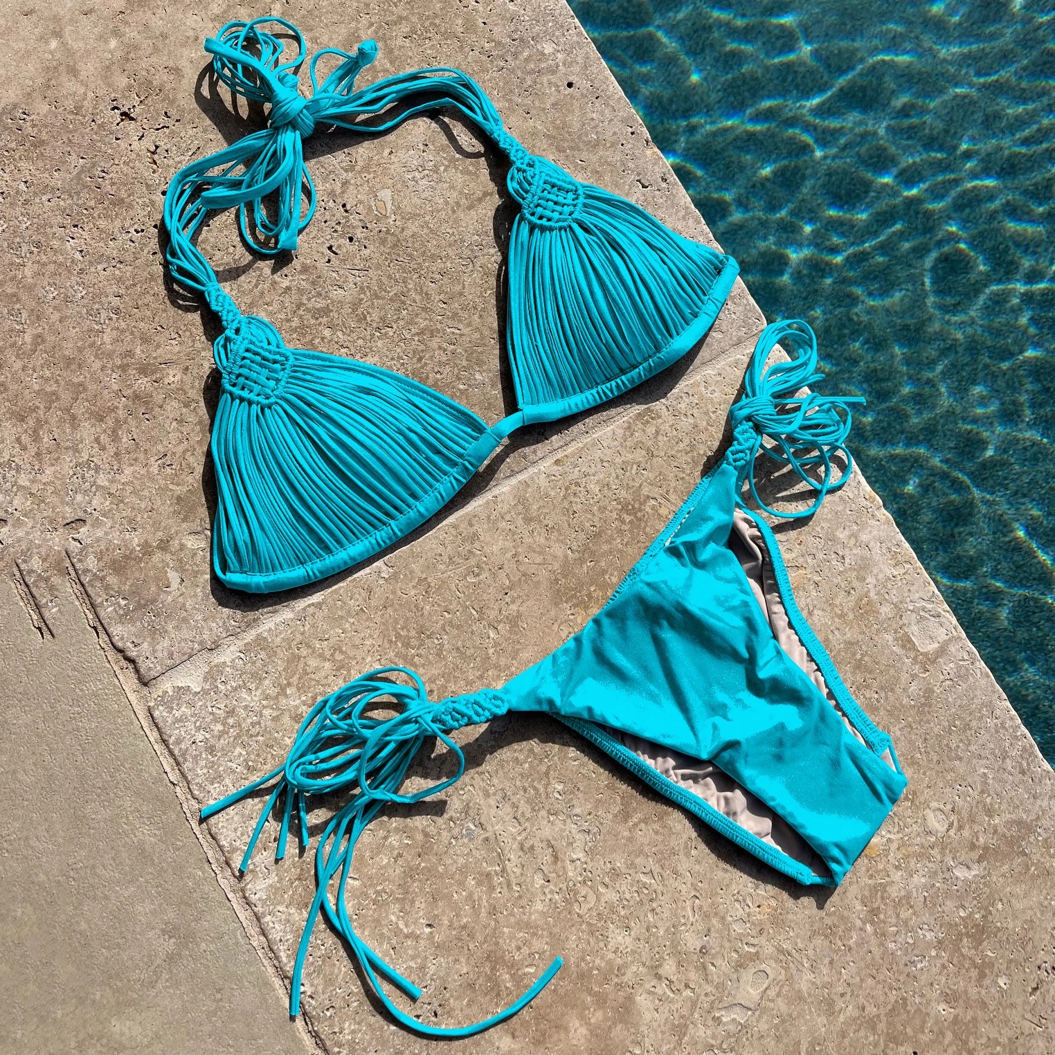 2025 Nuovo Fasciatura Strisce Bikini Brasiliano Costumi da Bagno Costume da Bagno da Donna Due Pezzi Set Femminile Sexy Lace up Mujer Beachwear Estate