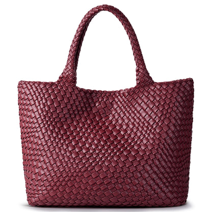 Borsa tote in tessuto Borsa da donna Borse a tracolla in pelle vegana - Borse tote da spiaggia estive alla moda - Borse da viaggio grandi