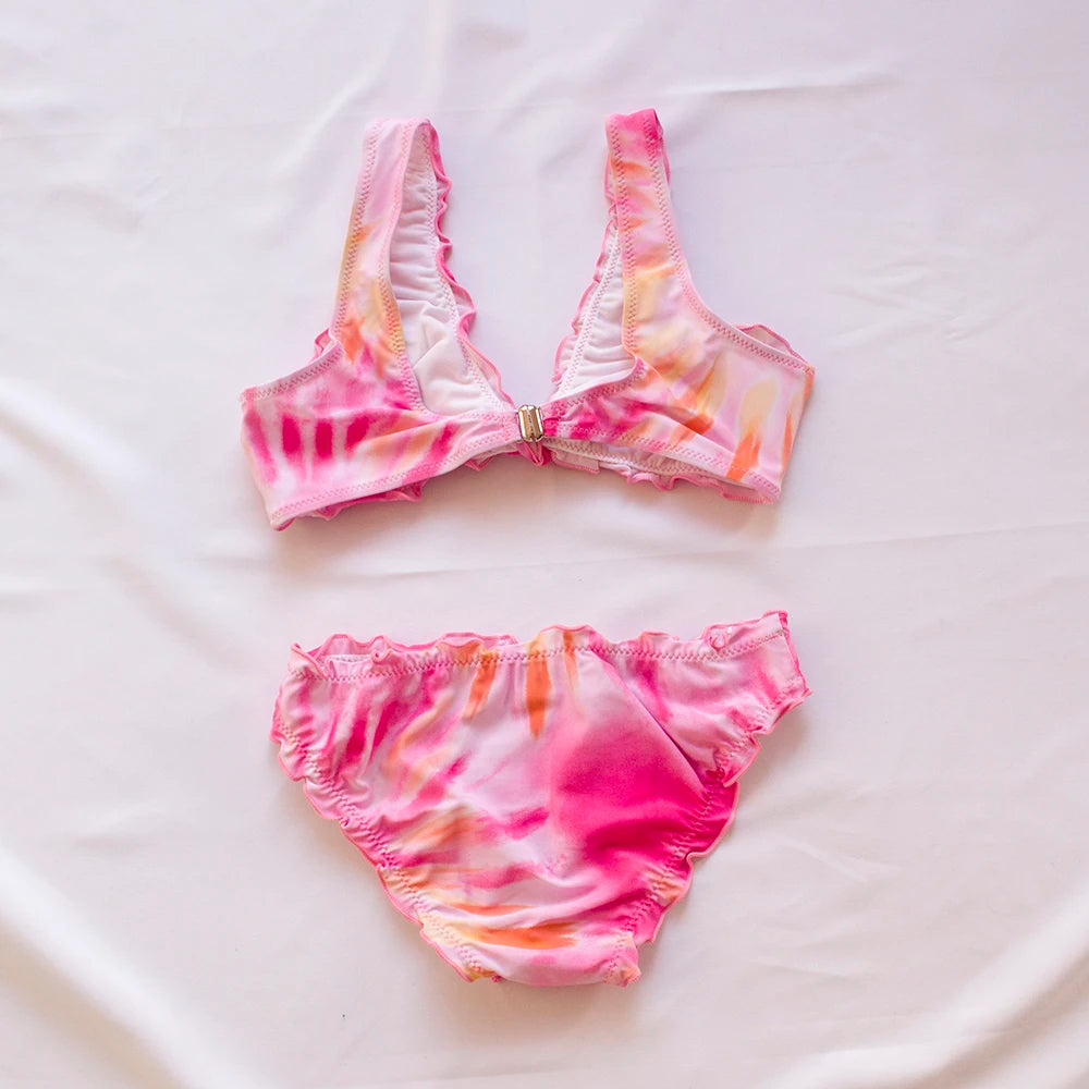 Gradient Kids Mädchen Bikini Set 2026 Batik Mädchen Kinder Bademode Schwimmanzug Sommer Kinder Biquini Infantil Badeanzug A244