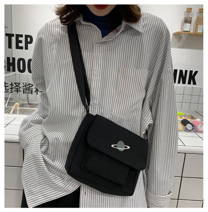Borsa a tracolla per studenti con collage casual Borsa piccola da donna Borsa a tracolla in tela per donna Borse a tracolla con stampa Bolsas Sac