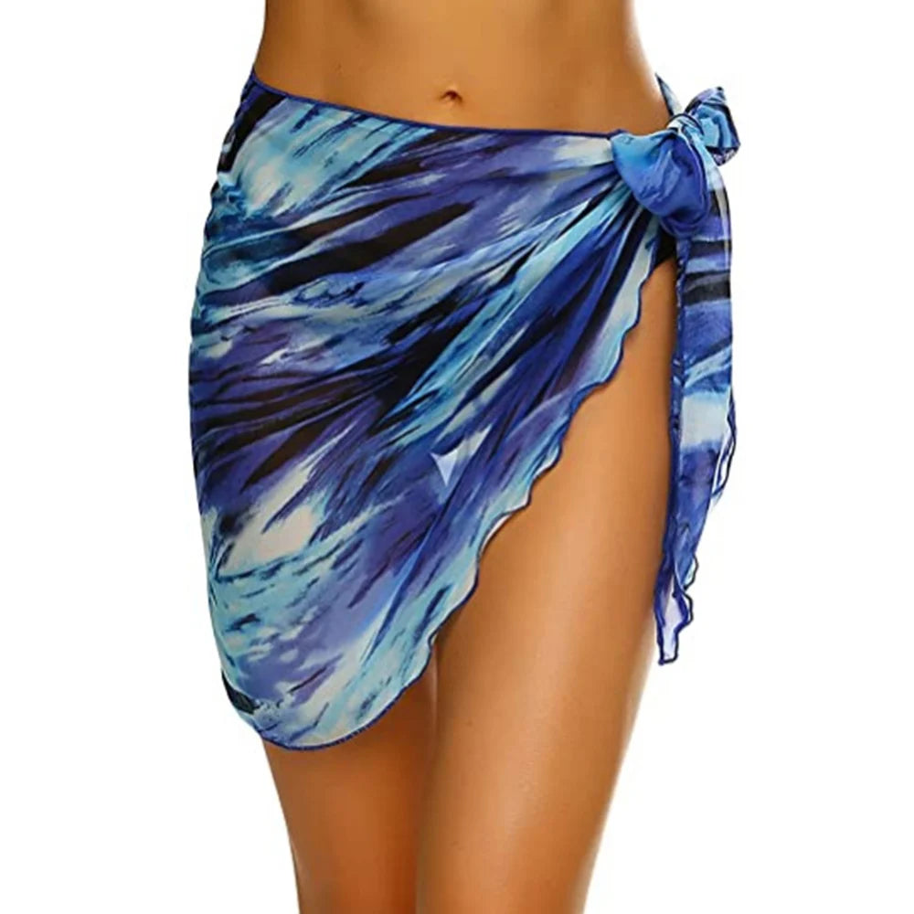 Chiffon Womens Sarongs Wrap gonna Coverups Wrap Sheer Chiffon costume da bagno sciarpa Cover Short sarong Beach Short Cover Beach Bikini