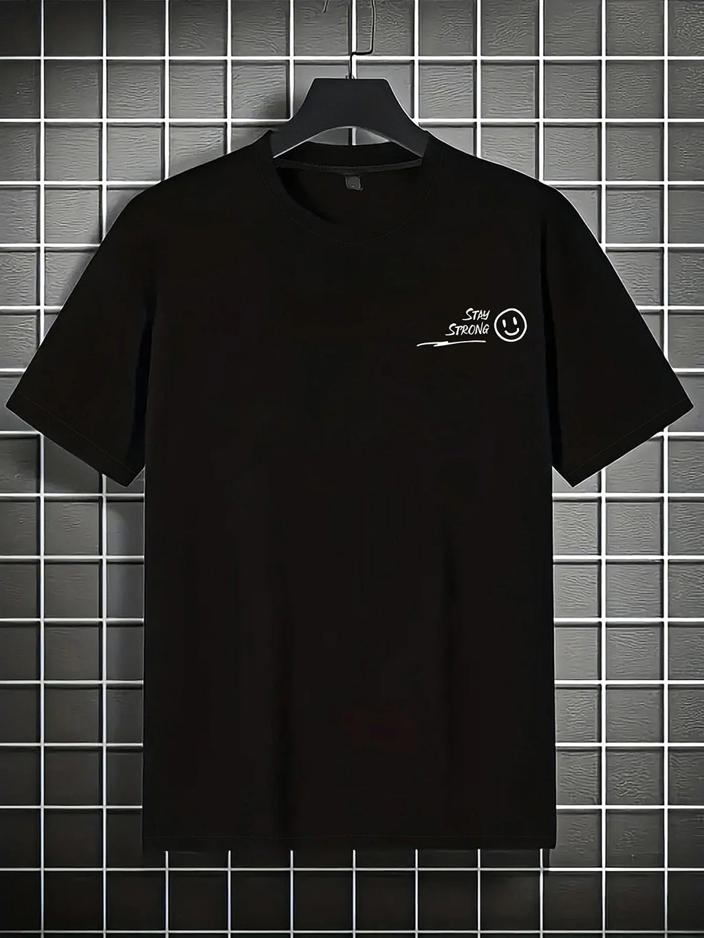 T-shirt da uomo in cotone 100% con stampa di lettere inglesi Estate Autunno Quotidiano Sport all'aria aperta Party Casual Allentato Street Manica corta