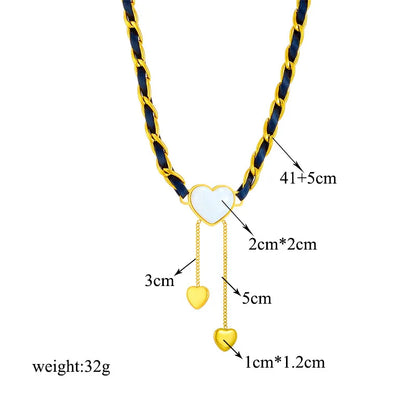 DIEYURO Collana con ciondolo occhi azzurri con serratura a forma di farfalla in acciaio inossidabile 316L per le donne Nuovi regali di gioielli con catena girocollo multistrato