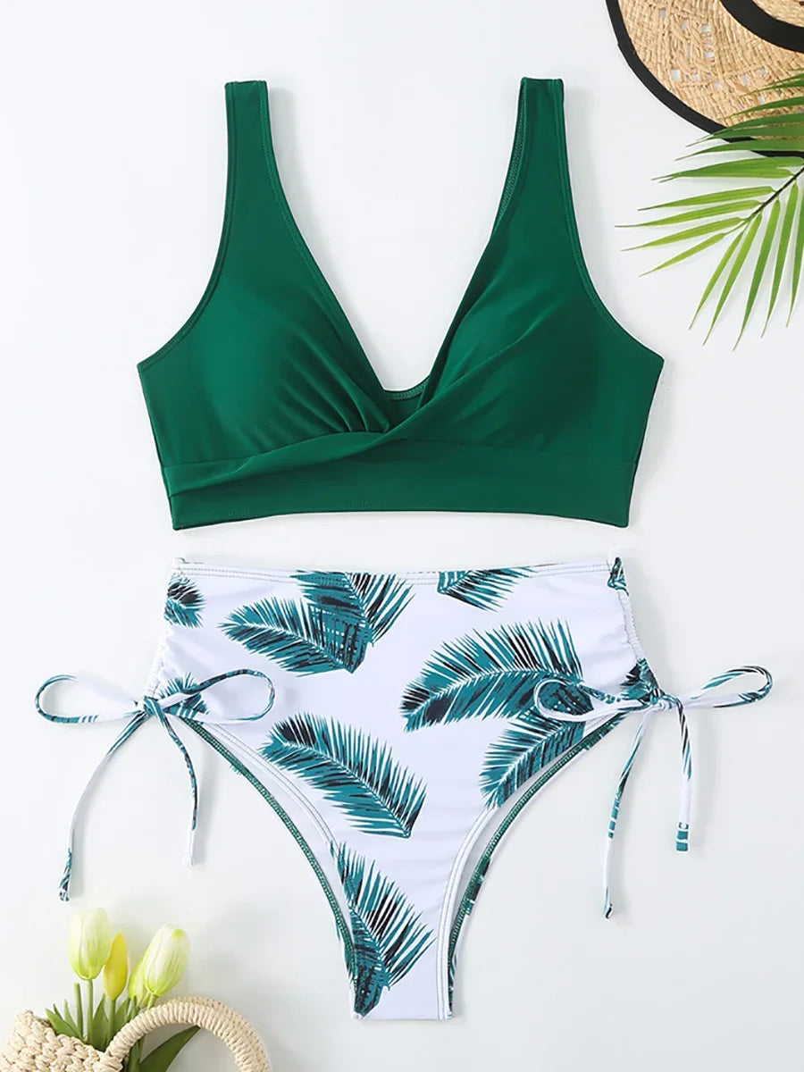 Sexy Bikini 2026 Swimsuit Women Trend Swimwear Female High Waisted Bikinis Sets Korean Swimming for Woman Bathing Suit Beachwear