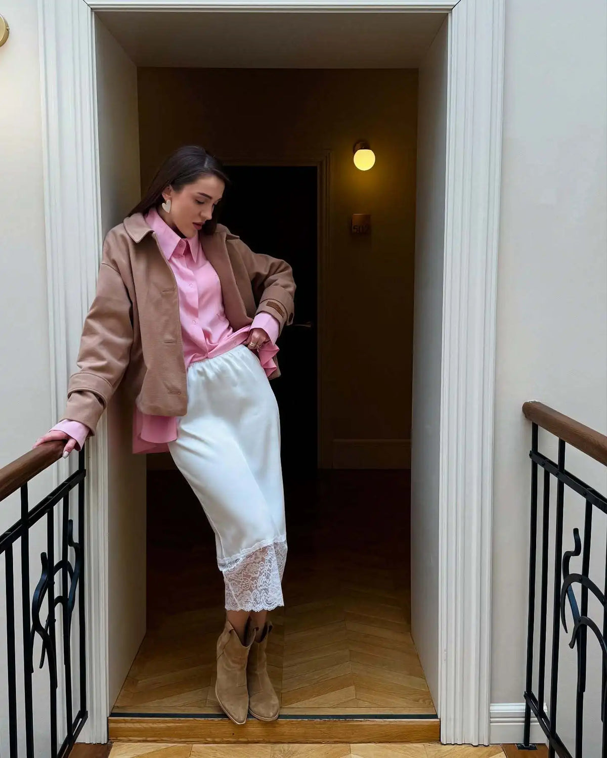 Tossy bianco casual gonna lunga in pizzo per le donne sottile a vita alta patchwork elegante abiti da pendolare estate 2025 maxi gonna femminile nuova