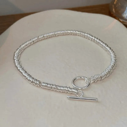 2024 New Trend Summer OT Buckle Thick Chain Jewelry Sets for Women Statement Necklace Bracelet Sexy Vocation Party Jewelry Gifts