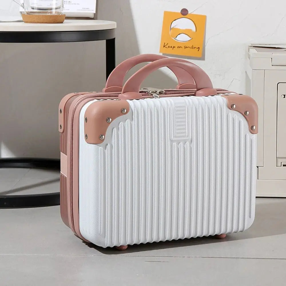 Mini valigia da viaggio leggera da 14 pollici Scatola per cosmetici Organizzatore per bagagli a mano impermeabile Custodia per trucco Piccola custodia da imbarco protettiva