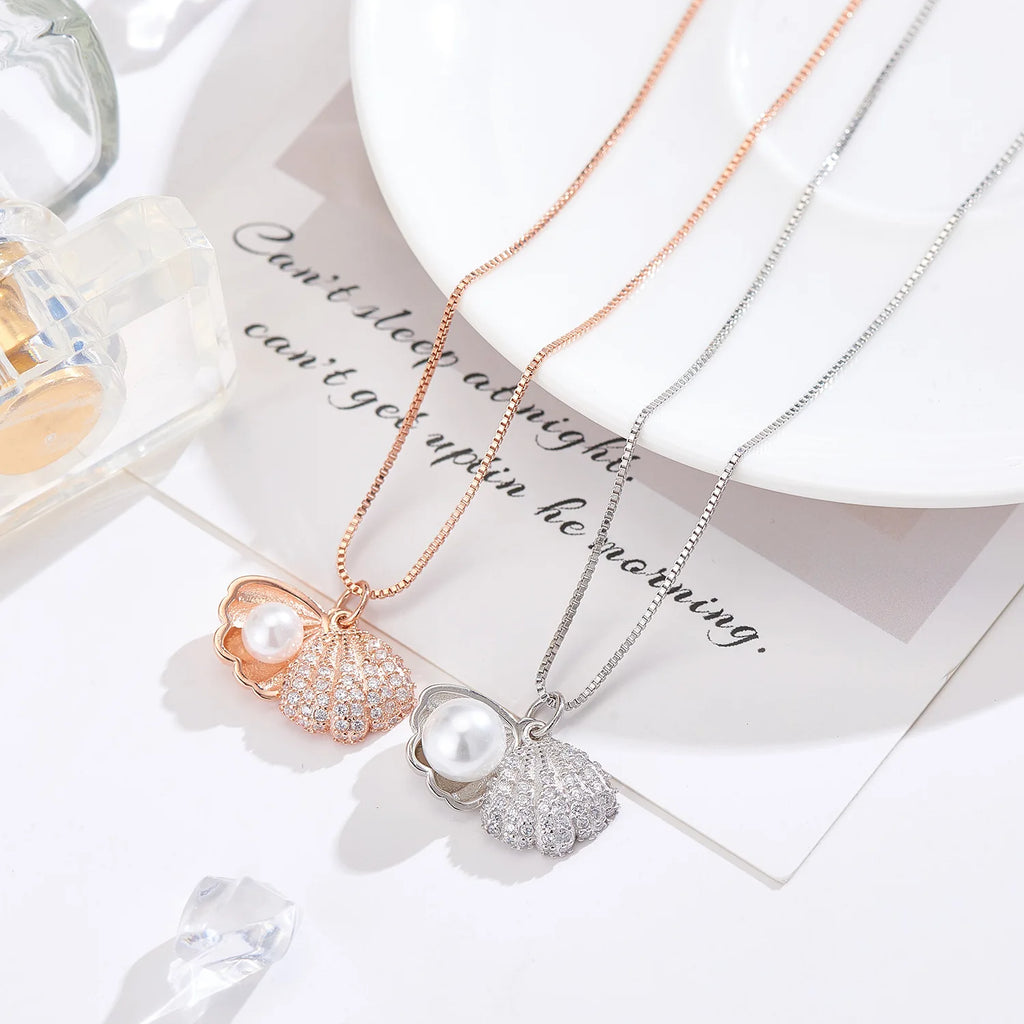 Popolare collana girocollo di perle in argento Sterling 925 per le donne gioielleria raffinata regalo di compleanno per feste di matrimonio