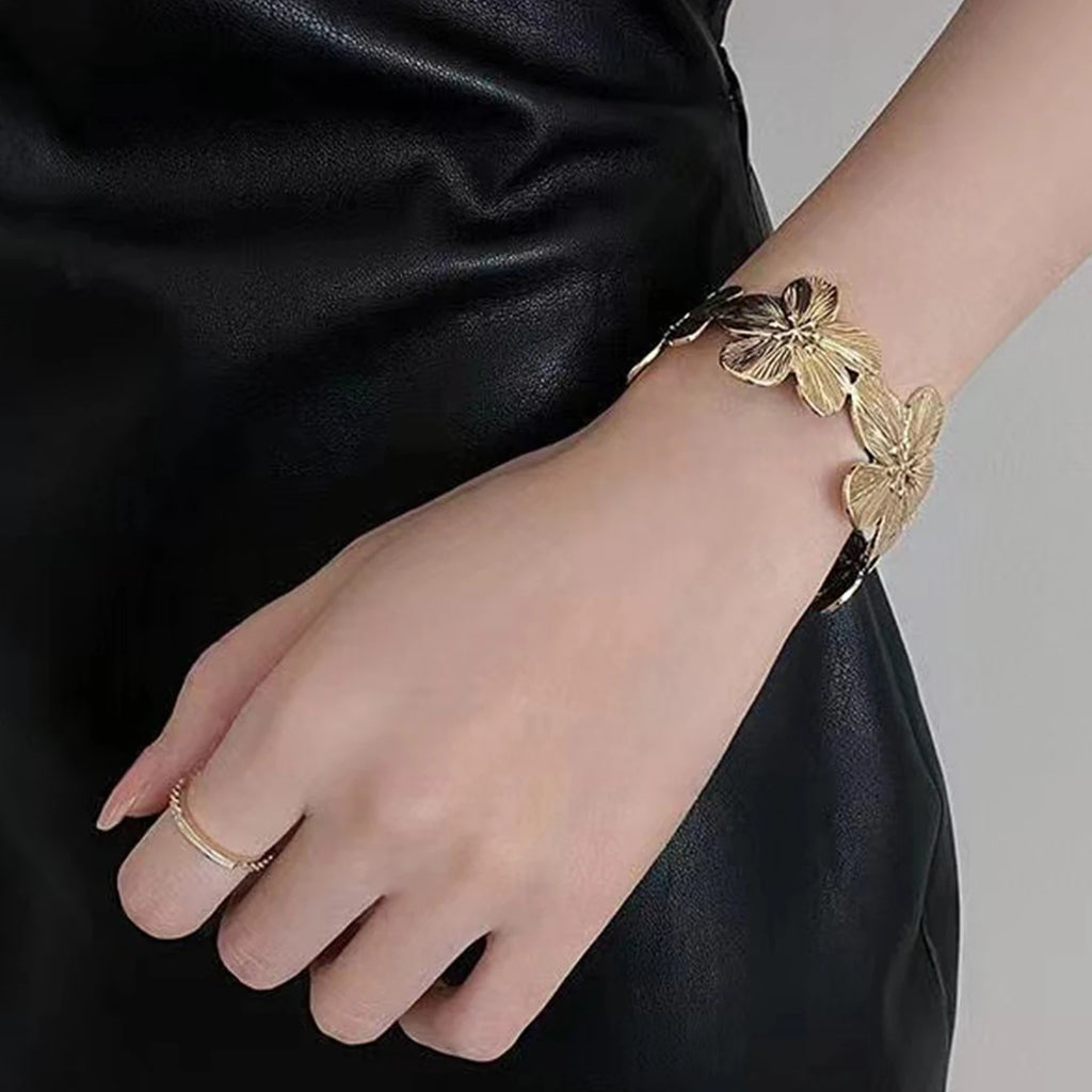 Bracciale da donna Bracciale da donna semplice e alla moda con fiori, adatto per l'uso quotidiano e per le vacanze