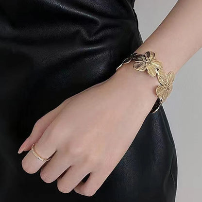 Bracciale da donna Bracciale da donna semplice e alla moda con fiori, adatto per l'uso quotidiano e per le vacanze