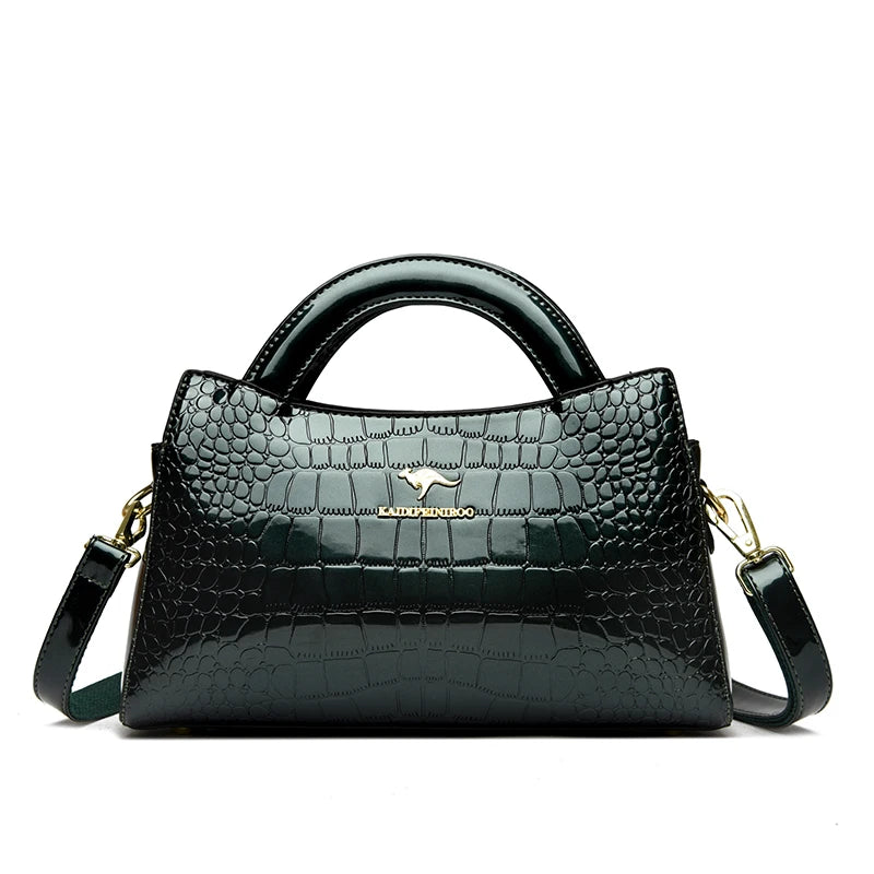 KAIDIFEINIROO Kangaroo Marca Alligator Pu Borsa a tracolla in pelle a tracolla Pochette Borse a mano per la madre Piccole borse da donna Nuovo