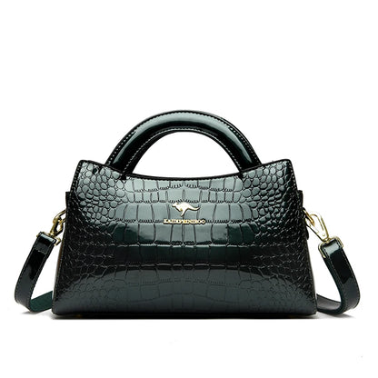 KAIDIFEINIROO Kangaroo Marca Alligator Pu Borsa a tracolla in pelle a tracolla Pochette Borse a mano per la madre Piccole borse da donna Nuovo