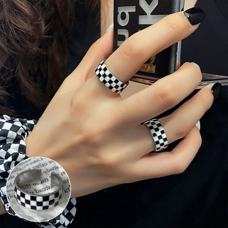 Anello goccia d'acqua in argento sterling 925 per le donne regalo geometrico punk esagerazione tendenza accessori gioielli Hiphop Dropshipping