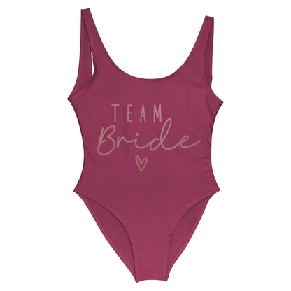 S-3XL Maillot de bain blanc une pièce Équipe de la mariée Maillot de bain de fête de célibataire pour femme Maillot de bain de poule Maillot de bain de piscine