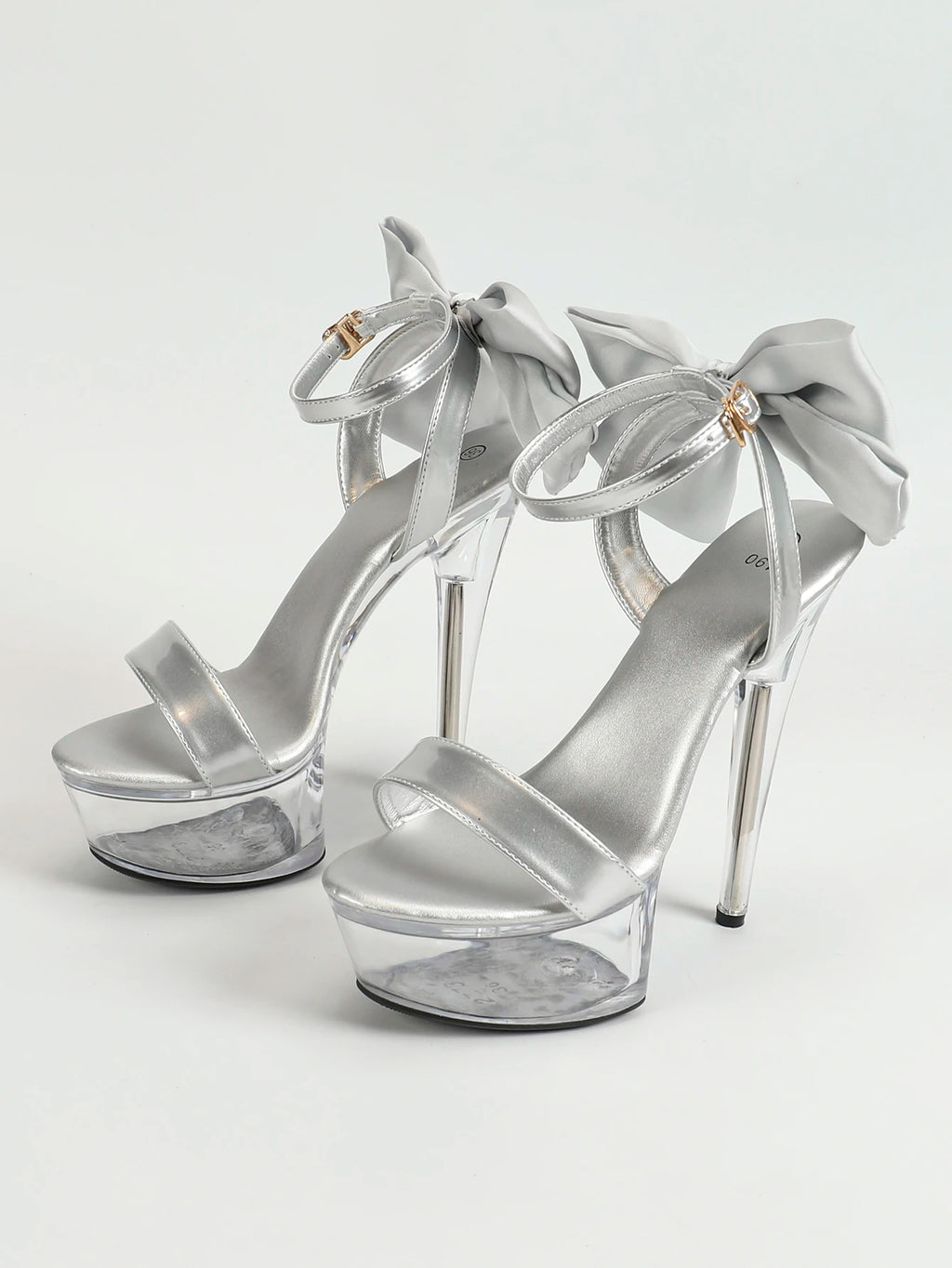 Summer Party Dress Shoes 15CM Stiletto Wedding Bride tacchi alti donna 2024 New Fashion Bow sandali con plateau di grandi dimensioni femalemuslimah