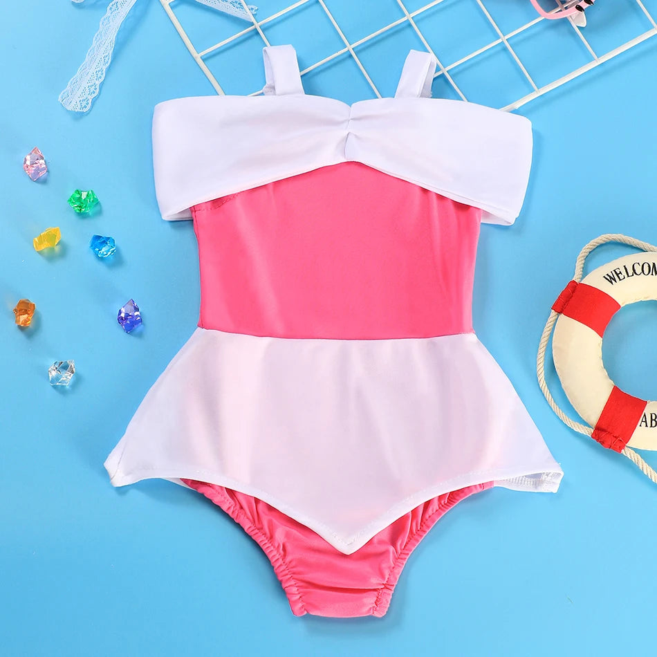 Costume da bagno principessa Sirena Mirabel Isabella Costume da bagno Set Ragazza Estate Beachwear Pool Party Bambini Anna Elsa Rapunzel Costume da bagno