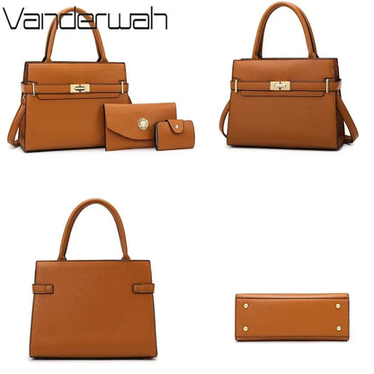 3 set o 1 borsa grande borsa da donna borse di grande capacità borse a tracolla a tracolla di lusso piccola borsa portamonete borsa in pelle di qualità calda