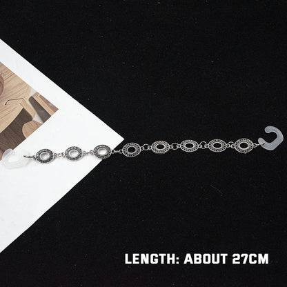 1Pcs Hip-hop Metal Sneaker Decoration Punk Fashion High-top Canvas Shoe Chain Dark Style Pin Men Women Slipper Sandal Accessorie