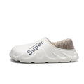 Donna Uomo Inverno Caldo EVA Suola morbida Scivoli impermeabili Pantofole Slip On Scuff Zoccoli Breve peluche Piattaforma Scarpe da casa per interni