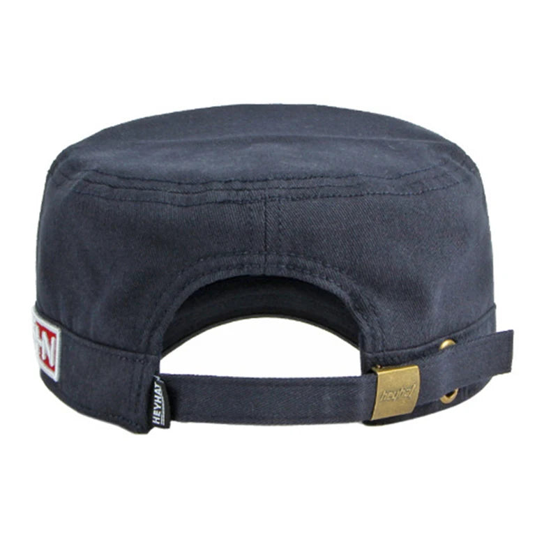 Estate Autunno Uomo Donna Esercito Berretto militare Cappello da baseball piatto Berretto con visiera in cotone con stella rossa ricamata in 3D per protezione solare esterna