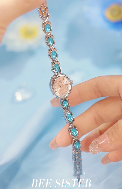 Orologio da donna elegante braccialetto di giada di lusso orologi al quarzo regalo per le donne 2025 nuovo orologio da polso impermeabile di alta qualità