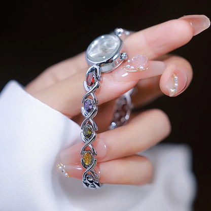 Orologio da donna elegante braccialetto di giada di lusso orologi al quarzo regalo per le donne 2025 nuovo orologio da polso impermeabile di alta qualità