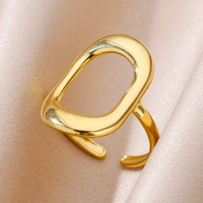 Anelli in acciaio inossidabile 316L per le donne Colore oro Non sbiadisce mai Anelli classici di lusso Anelli per coppie di nozze Gioielli Spedizione gratuita