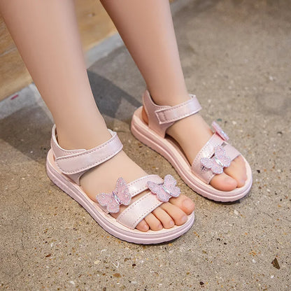 Mädchen-Sommersandalen Bunte Schleifensandalen für Kinder Rutschfeste Schuhe Mädchenschuhe verschleißfeste weiche Sohle Kostenloser Versand